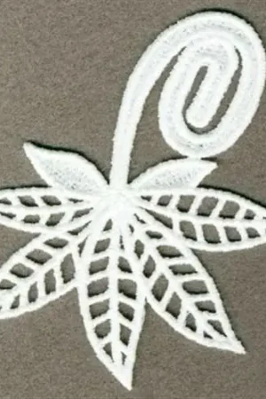 Worldwide Shipping FSL Leaves Bookmark Embroidery Design