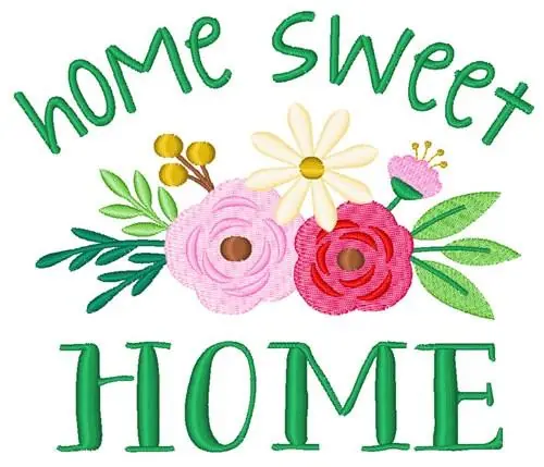 Home Sweet Home Embroidery Design Time-Limited