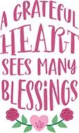 Direct From Manufacturer Grateful Heart Embroidery Design