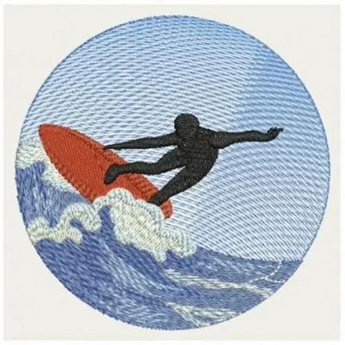 Place Order Surfer Silhouettes Embroidery Design