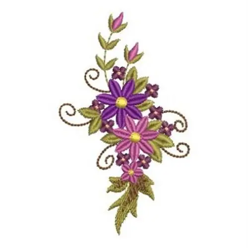 Low Price Floral Bunch Embroidery Design