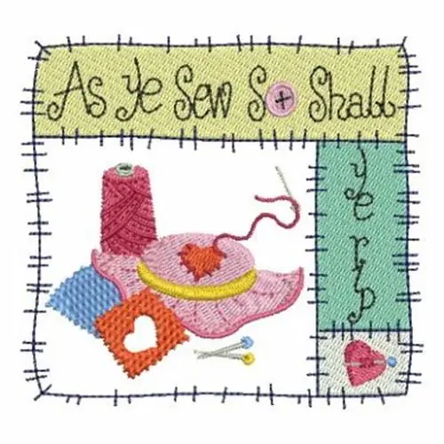 Bulk Order As Ye Sew So Shall Rip Embroidery Design
