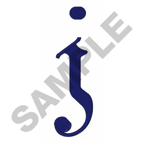 Calligraphy Letter j Embroidery Design Limited Offer