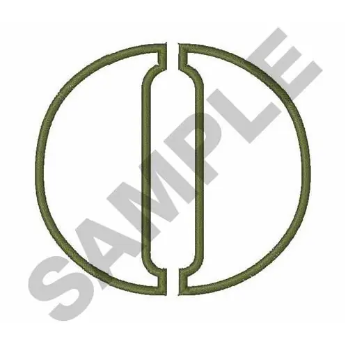 OPEN MILITARY STENCIL O Embroidery Design Next Day Delivery
