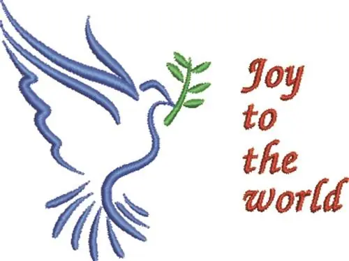 Joy To The World Embroidery Design Mega Sale