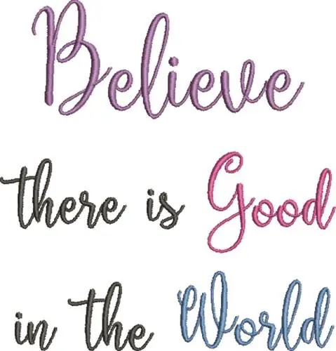 Believe 1A Embroidery Design Last Chance