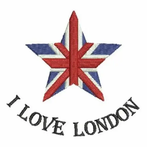 Save Now I Love London Embroidery Design