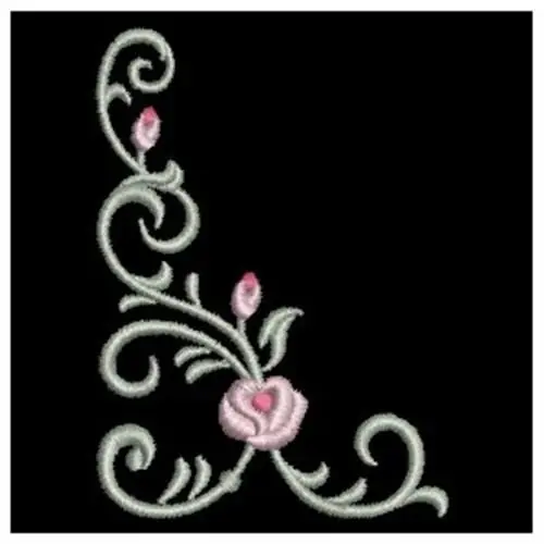 Exclusive Rose Design Embroidery Design
