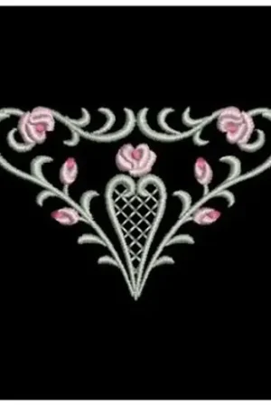 Affordable Romantic Roses Embroidery Design