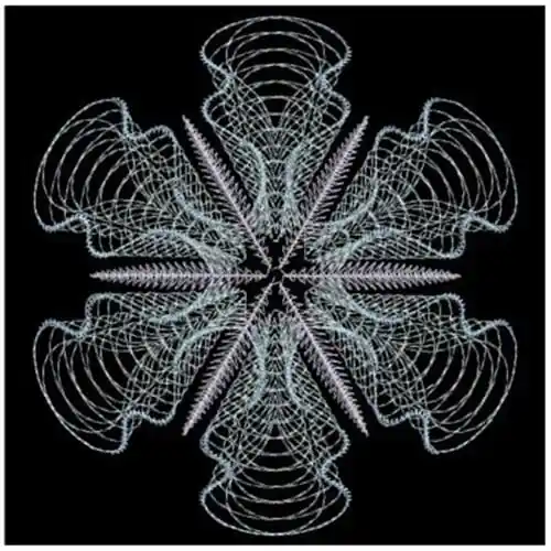 Ripple Snowflake Embroidery Design Editor’s Pick