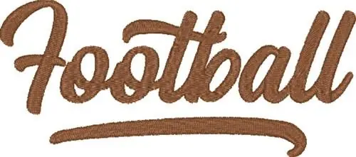 No Minimum Order Football Embroidery Design