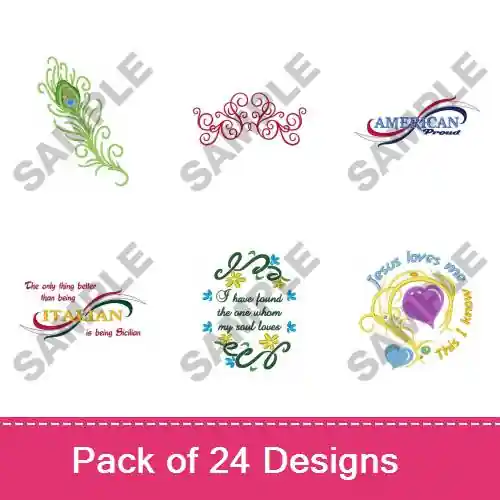 Lovely Embellishments Embroidery design pack by Great Notions, Embroidery Packs on EmbroideryDesigns.com Exclusive Offer