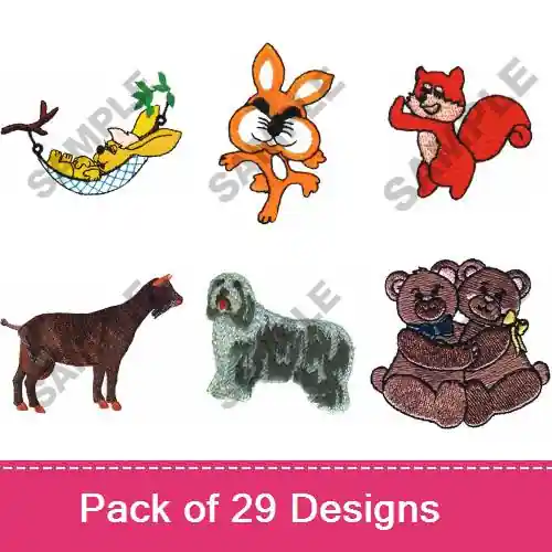 Furry Friends Embroidery design pack by Great Notions, Embroidery Packs on EmbroideryDesigns.com Viral