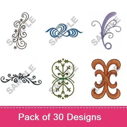 Direct From Manufacturer Decorative Swirls Embroidery design pack by Great Notions, Embroidery Packs on EmbroideryDesigns.com