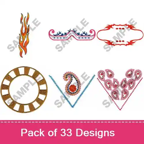 Bulk Order Embellished Borders Embroidery design pack by Great Notions, Embroidery Packs on EmbroideryDesigns.com