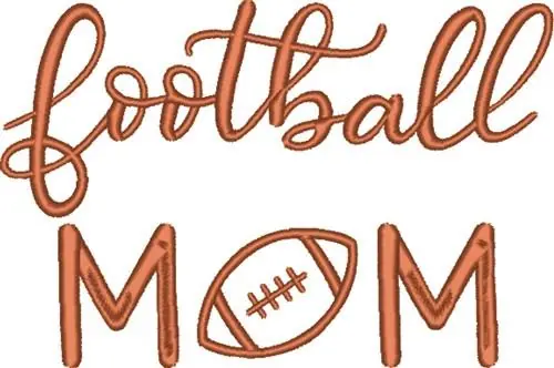 Football Mom Embroidery Design Seasonal Sale