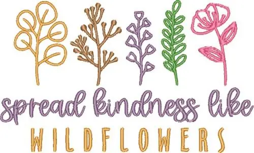 Spread Kindness Embroidery Design Get Yours