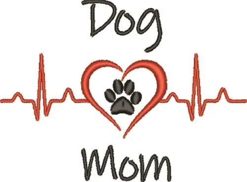 Dog Mom Embroidery Design Next Day Delivery