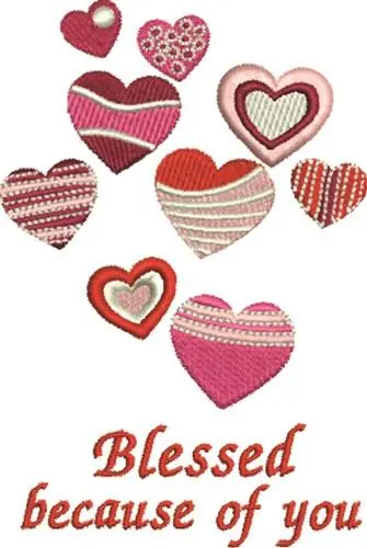 Because Of You Embroidery Design Don’t Miss Out