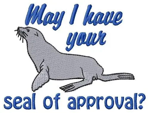 Your Approval Embroidery Design Markdown