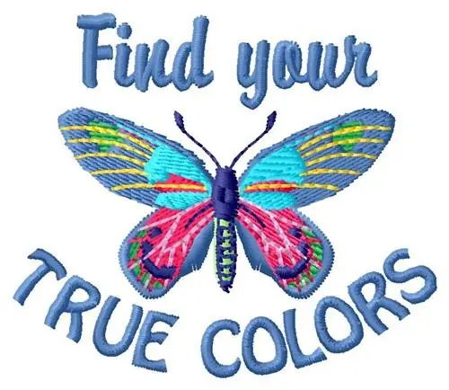 True Colors Embroidery Design Free Returns