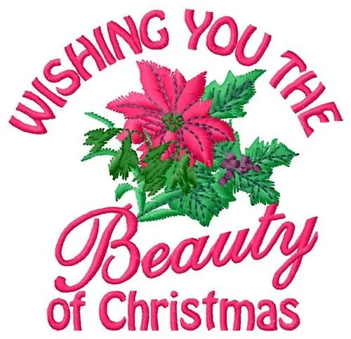 Cheap Christmas Beauty Embroidery Design