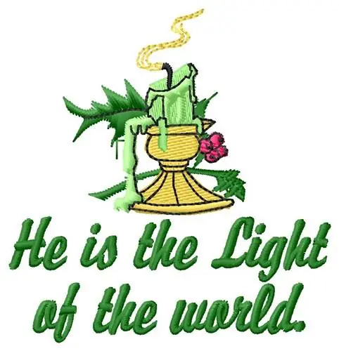 Light Of World Embroidery Design Same Day Shipping