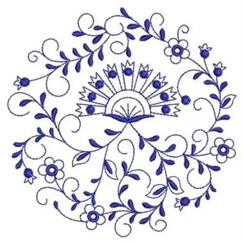 Floral Design Embroidery Design Premium