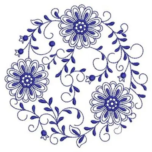 Buy Direct Fancy Flowers Embroidery Design