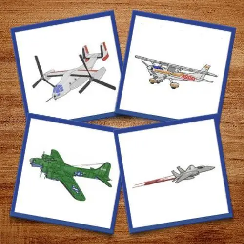 Handmade Planes Embroidery design pack by Datastitch, Embroidery Packs on EmbroideryDesigns.com