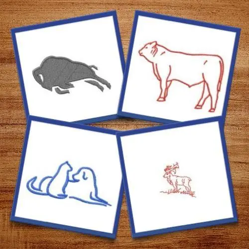 In Demand Animal Outlines Embroidery design pack by Datastitch, Embroidery Packs on EmbroideryDesigns.com