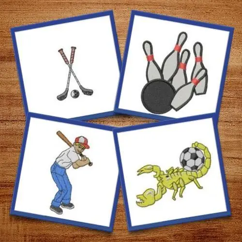 Hot Deal All Sports Embroidery design pack by Datastitch, Embroidery Packs on EmbroideryDesigns.com