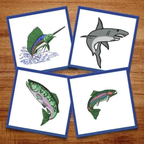 Fancy fishes Embroidery design pack by Datastitch, Embroidery Packs on EmbroideryDesigns.com Limited Offer