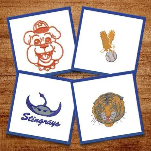 Mascots Embroidery design pack by Datastitch, Embroidery Packs on EmbroideryDesigns.com In Demand