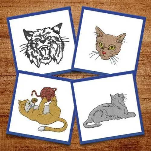 Cats Embroidery design pack by Datastitch, Embroidery Packs on EmbroideryDesigns.com Holiday Sale