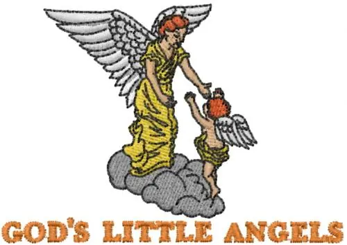 Direct From Manufacturer Gods Little Angel 2 Embroidery Design