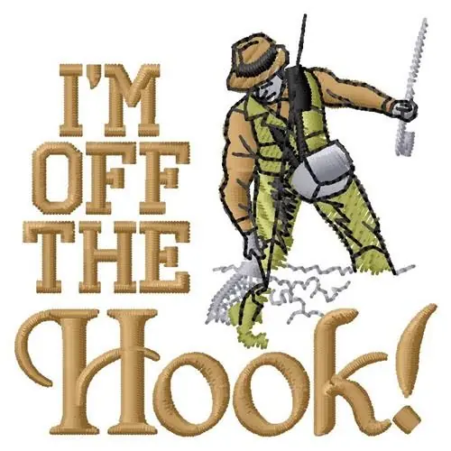 Special Offer Off Hook Embroidery Design