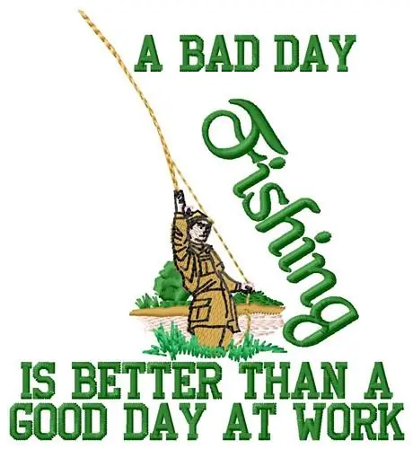 Shop Now Bad Day Fishing Embroidery Design