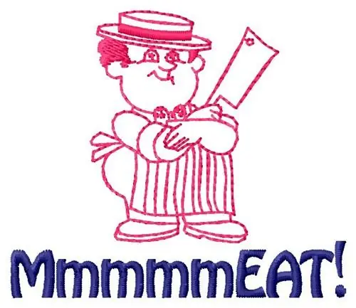 Limited Time Meat Embroidery Design