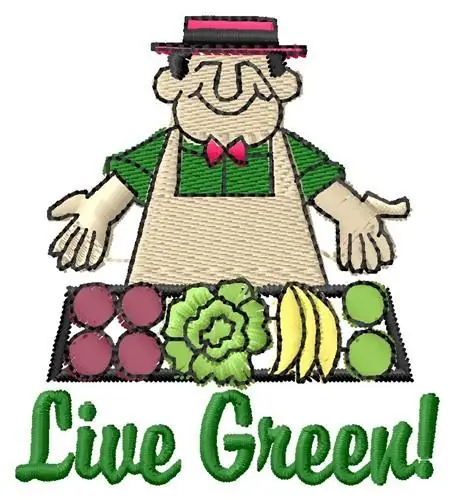 In Demand Live Green Embroidery Design