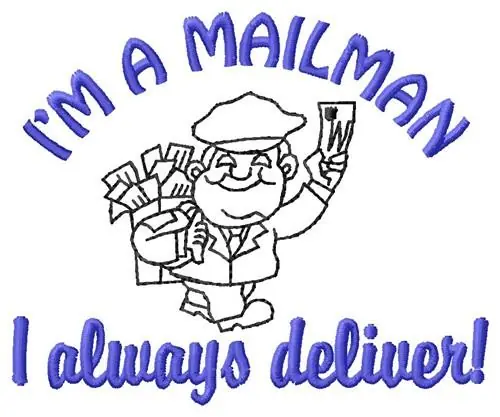 Hot Picks Mailman Deliver Embroidery Design