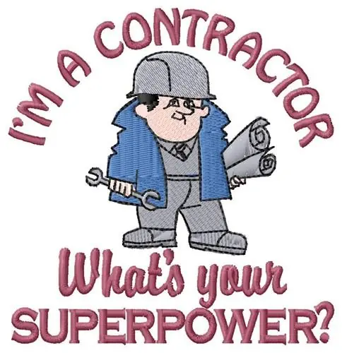 Deal Superpower Contractor Embroidery Design