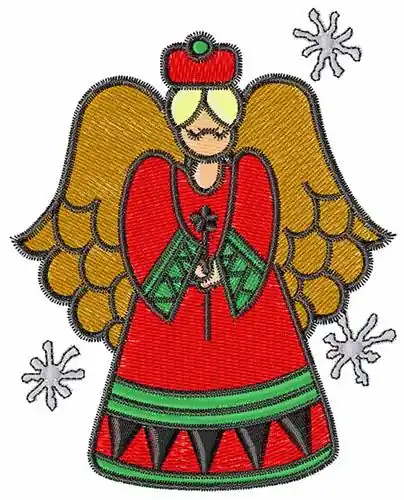 Don’t Miss Out Winter Angel Embroidery Design