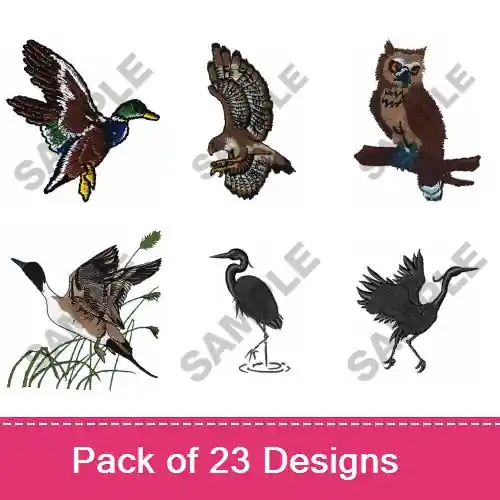 Bids Of A Feather Embroidery design pack by Great Notions, Embroidery Packs on EmbroideryDesigns.com Buy Online