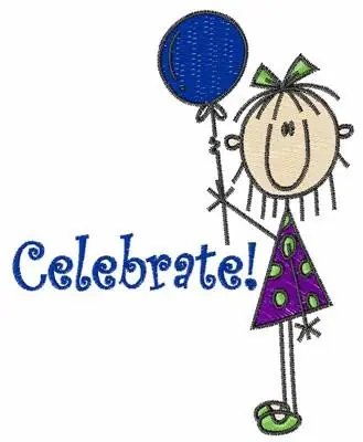New Arrival Celebrate Embroidery Design