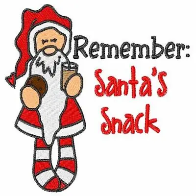 Exclusive Offer Santas Snack Embroidery Design