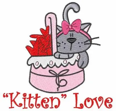 Kitten Love Embroidery Design Shop Now
