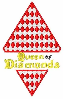 Trusted Brand Queen of Diamonds Embroidery Design