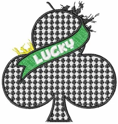 Clubs Poker Cards Embroidery Design Exclusive Offer