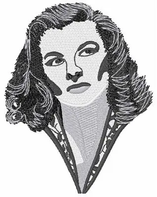 Genuine Katherine Hepburn Embroidery Design